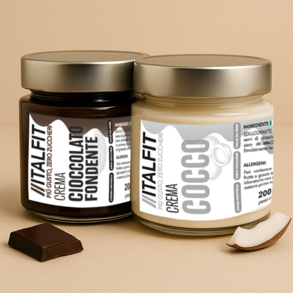 BOX 2 GUSTI COCCO + NOCCIOLA WHITE 200g X 2